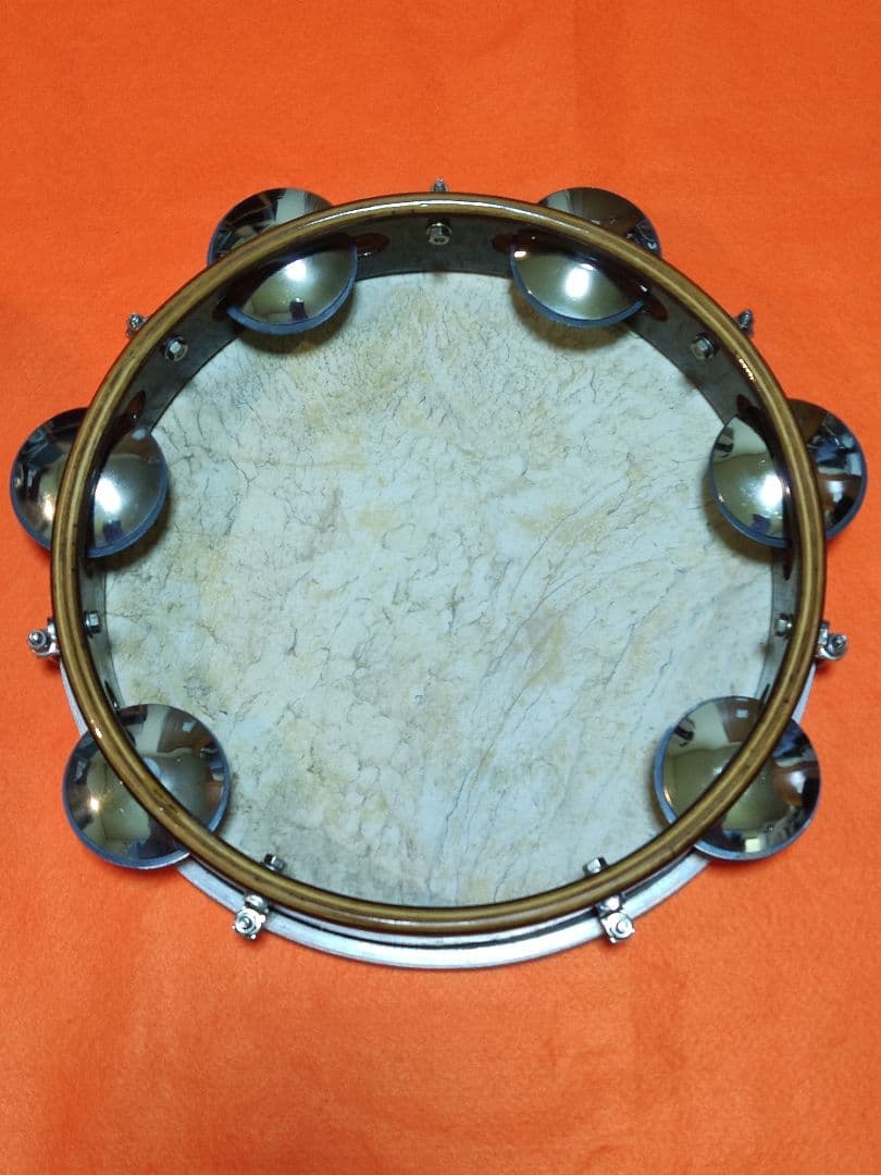 ☆Bauer PERCUSSIONパンデイロ　本皮　10インチ　スペーサー入り☆