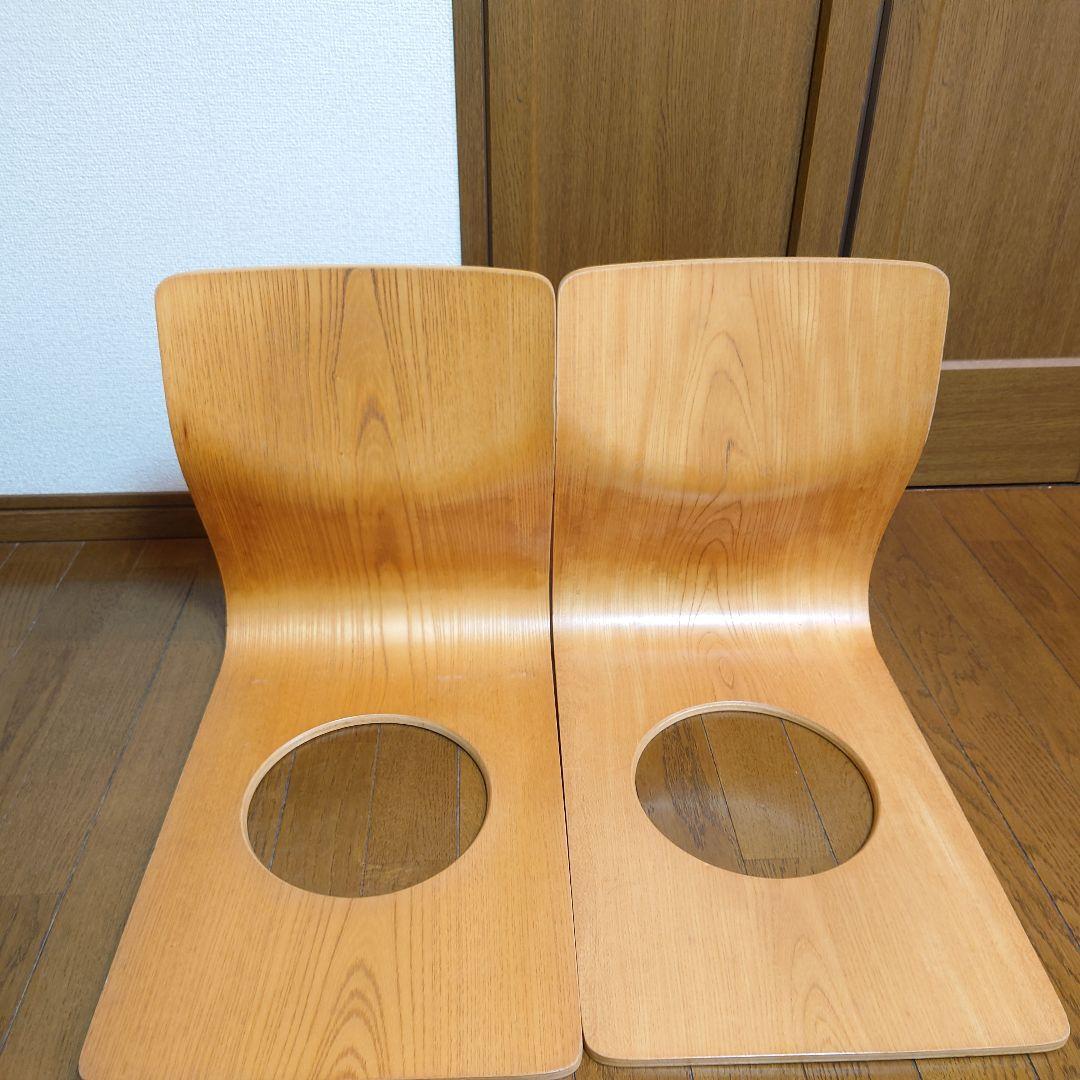 天童木工 Tendo 木製 座椅子 4脚 和室 旅館　②