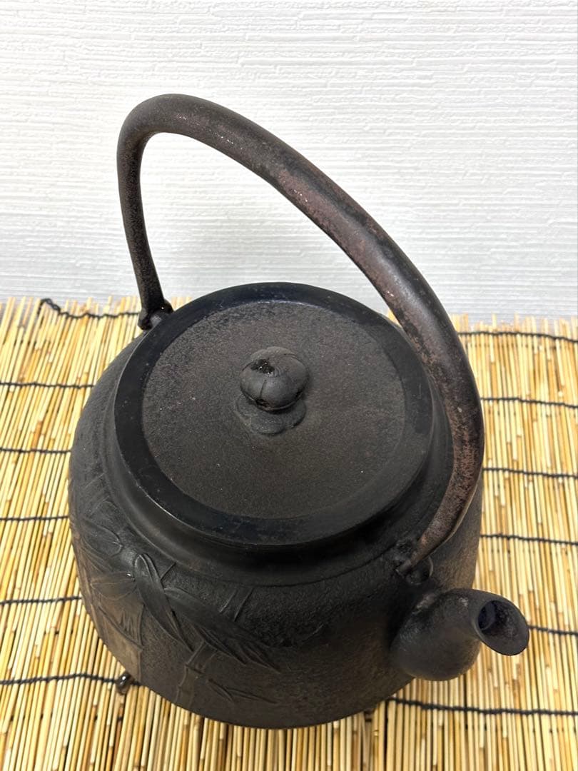 未使用、長期保管品 南部三厳堂 ５０型 巨大鉄瓶　南部鉄瓶　南部鉄器　鉄瓶