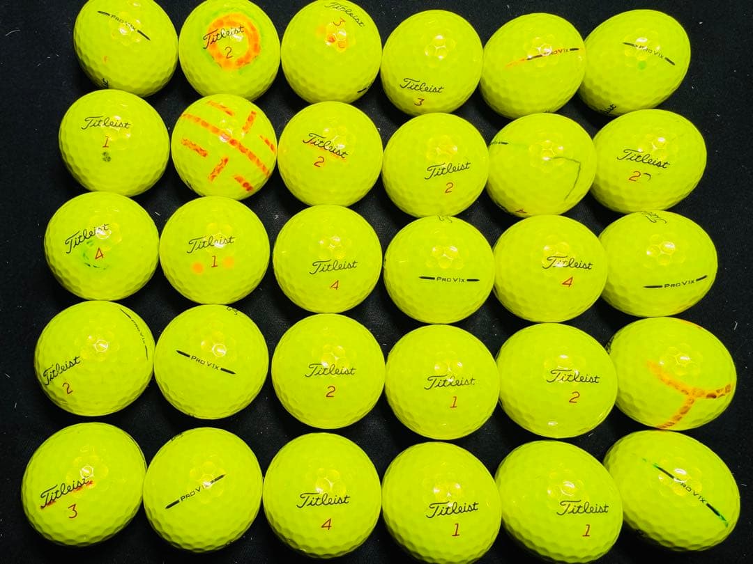 最新 タイトリスト PRO V1X 2025年モデル 30個　　イエロー