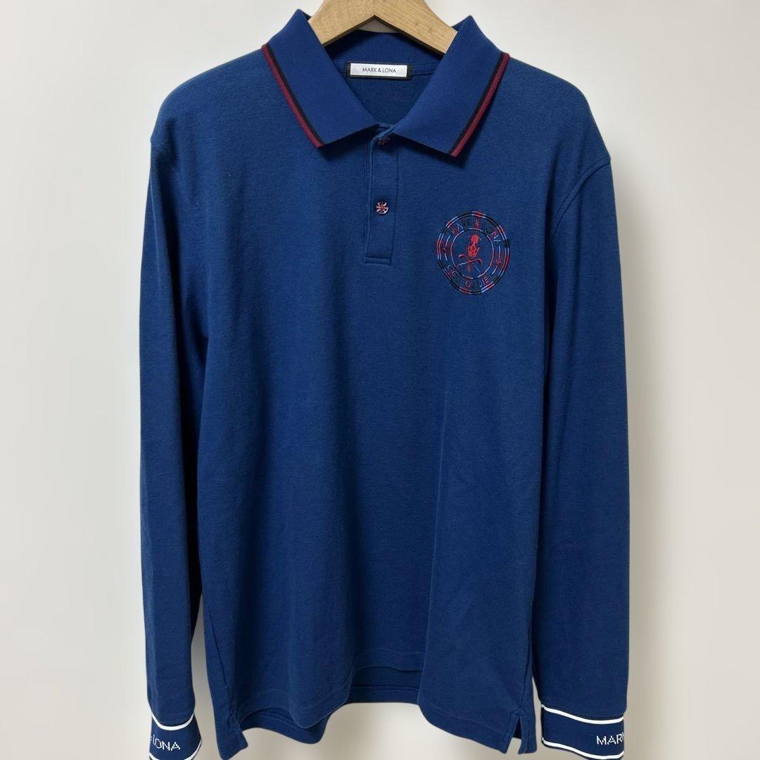 マークアンドロナ 長袖ポロシャツ ロンポロ 50 ゴルフ