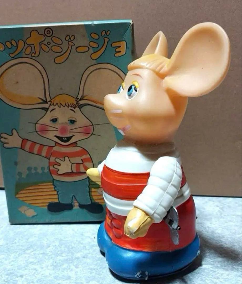 昭和レトロ 当時物トッポジージョ ゼンマイ 箱付き