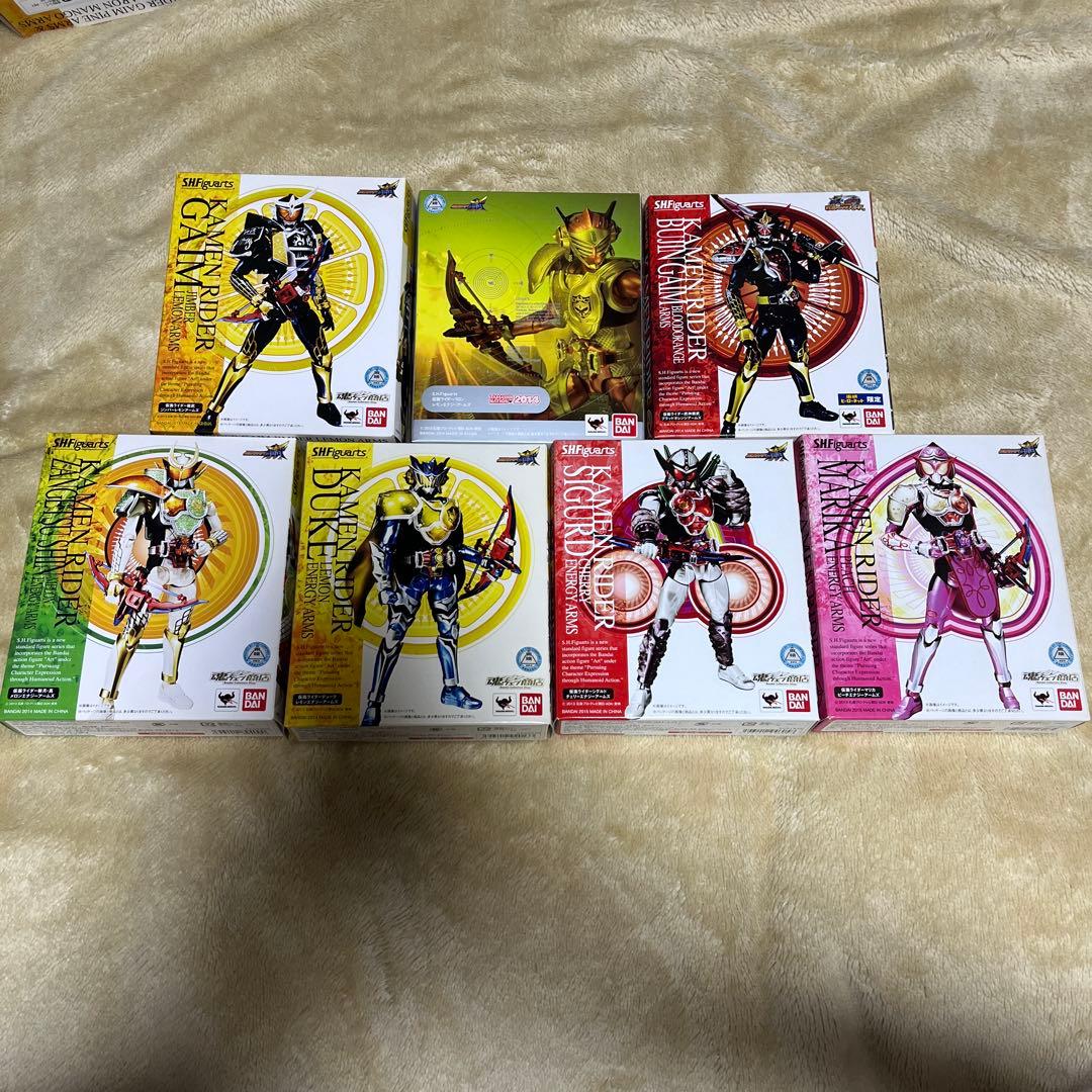 仮面ライダー鎧武③ガイムフィギュアーツ ７体セットS.H.Figuarts極美品