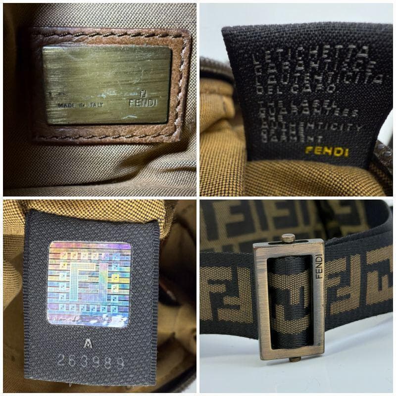 Fendi フェンディ FF柄 ボディバッグ ウエストバッグ ズッカ