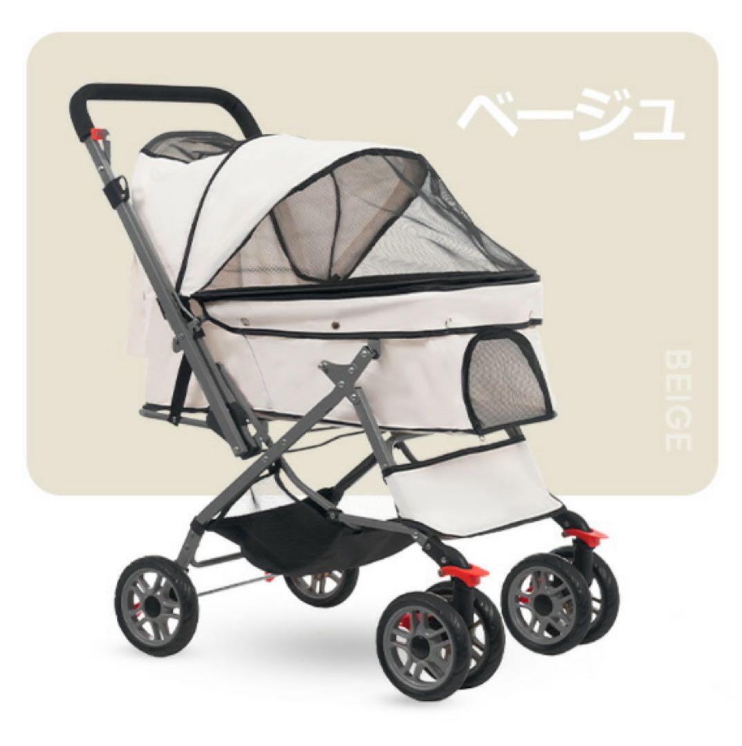 新品　ペットカート　中型犬　小型犬　ベージュ　犬用品　ドッグカート