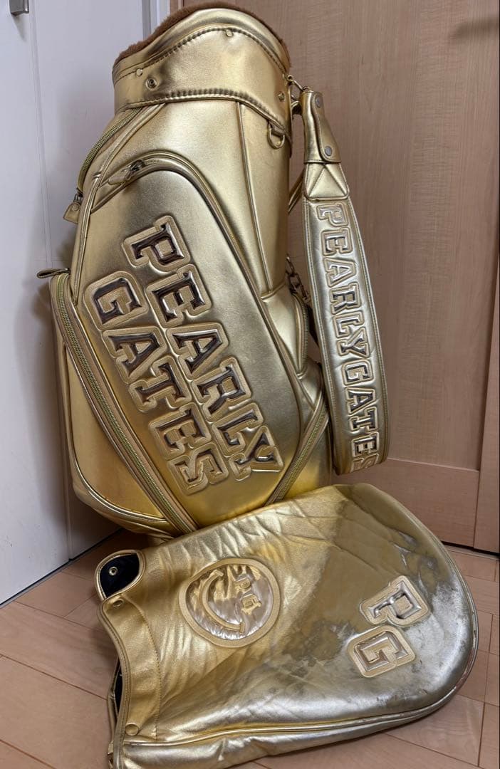 限定★パーリーゲイツ★キャディバッグ★ゴルフ★ゴルフバッグ★レア★ゴールド★金