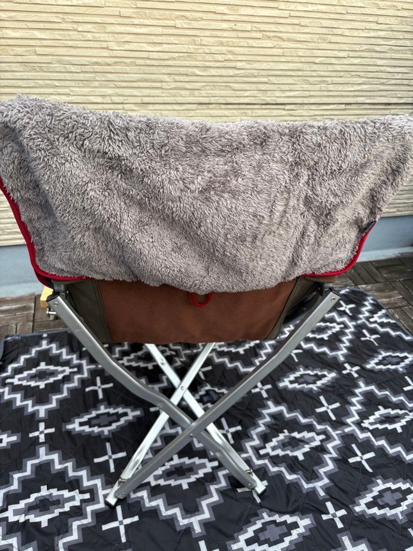 スノーピーク　ローチェア30 ブラウン　廃盤ローチェアーブランケット セット