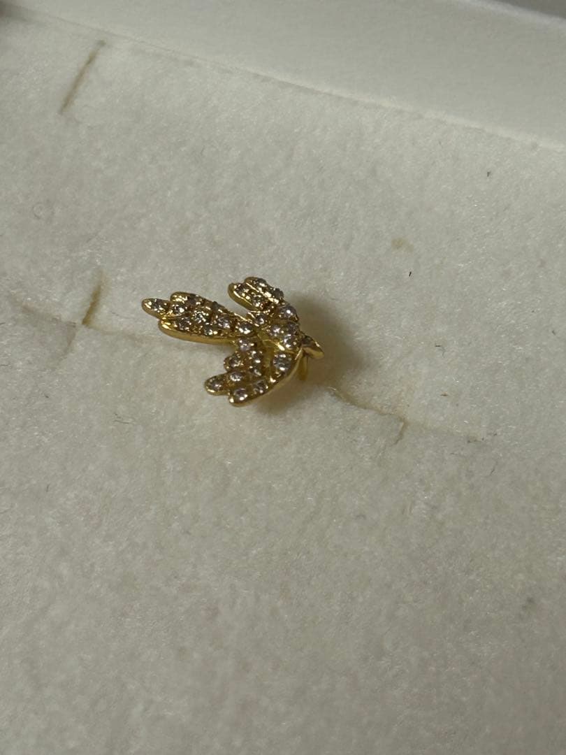 サンメイア SUN MARE バード　ダイヤピアス　ロンハーマン片耳