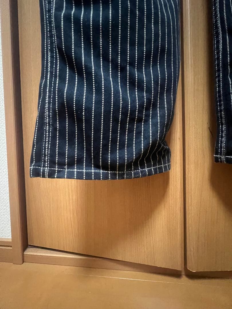 VANSON ウォバッシュストライプオーバーオール Mサイズ