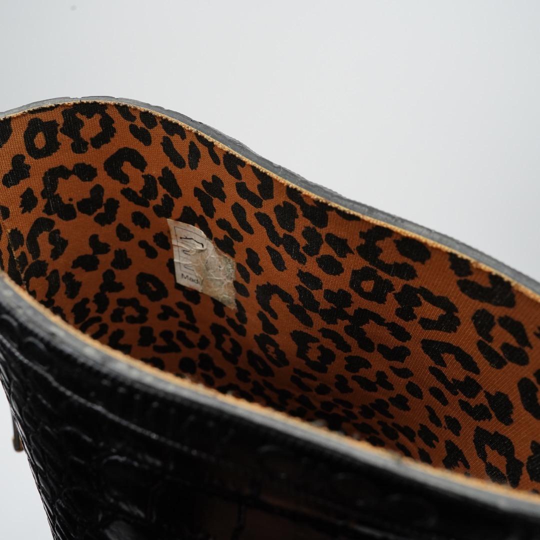 JIMMY CHOO HUNTER レインブーツ ブラック 豹柄