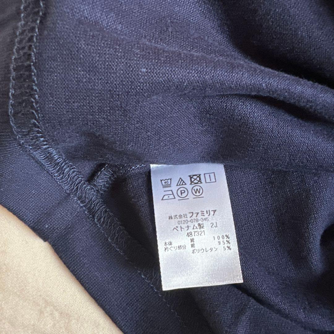 ファミリア　半袖Tシャツ　ネイビー　140cm