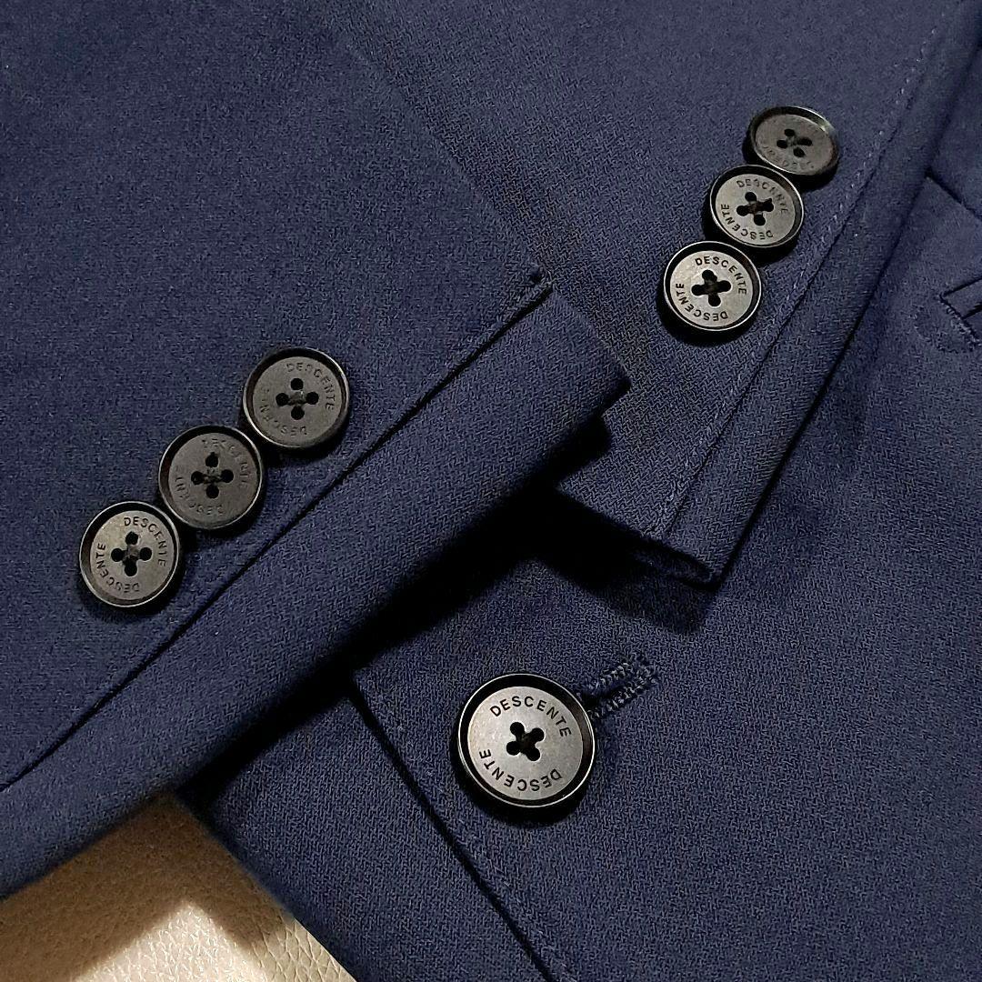 デサント　トラベルスーツ　セットアップスーツ　ストレッチ　ネイビー　AB5