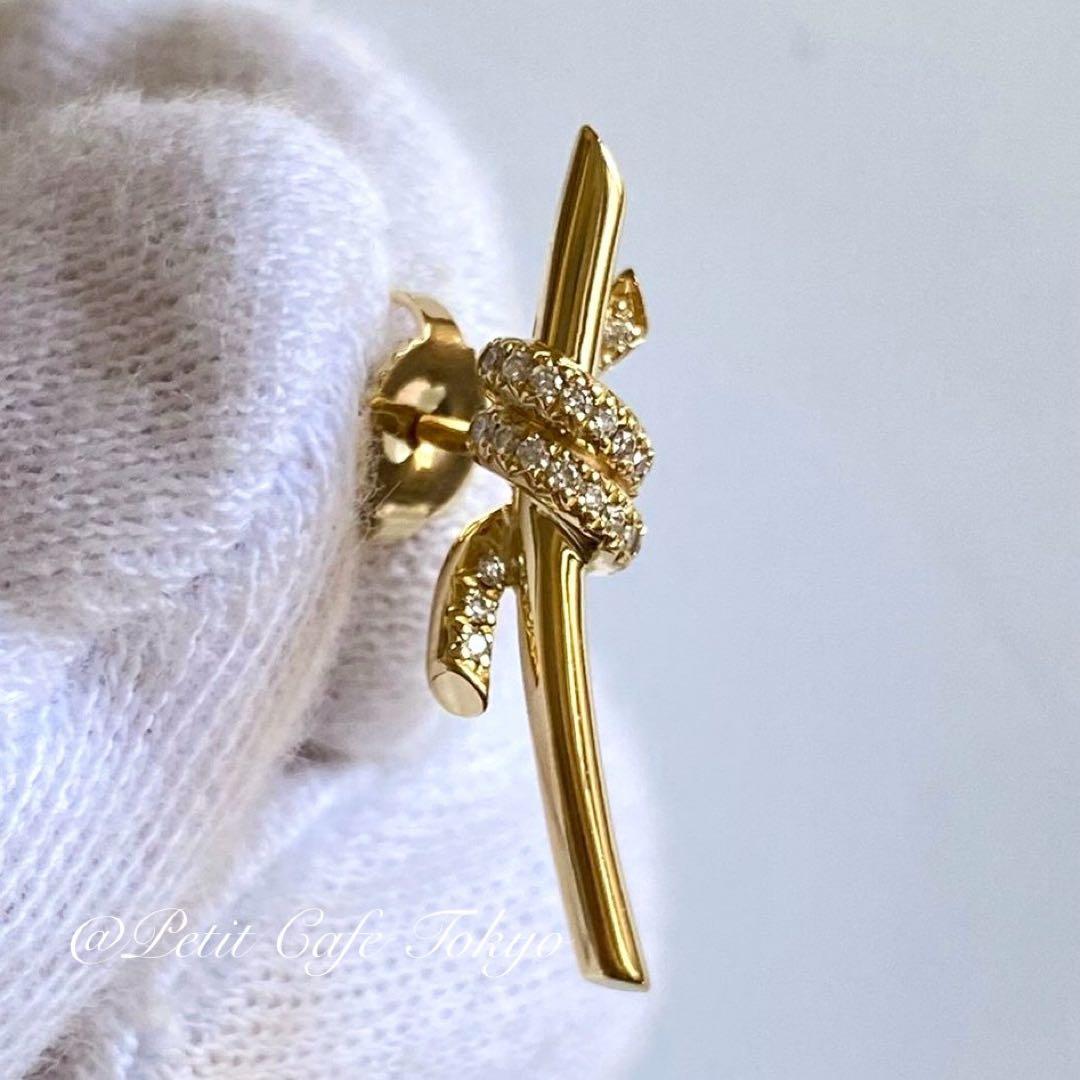 Tiffany(ティファニー) ノット　ピアス　18K イエローゴールド　片方