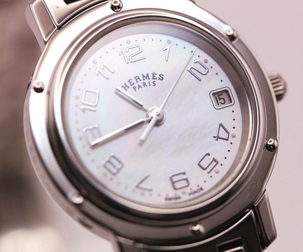 HERMES　CL4.210　クリッパー　ナクレ　エルメス　ケース・保証書付