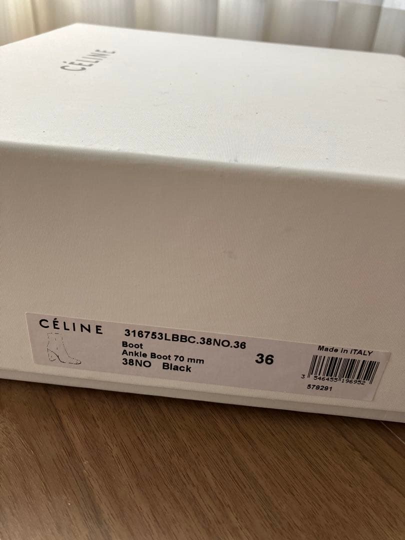 CELINE bambam メタルヒールショートブーツ　36