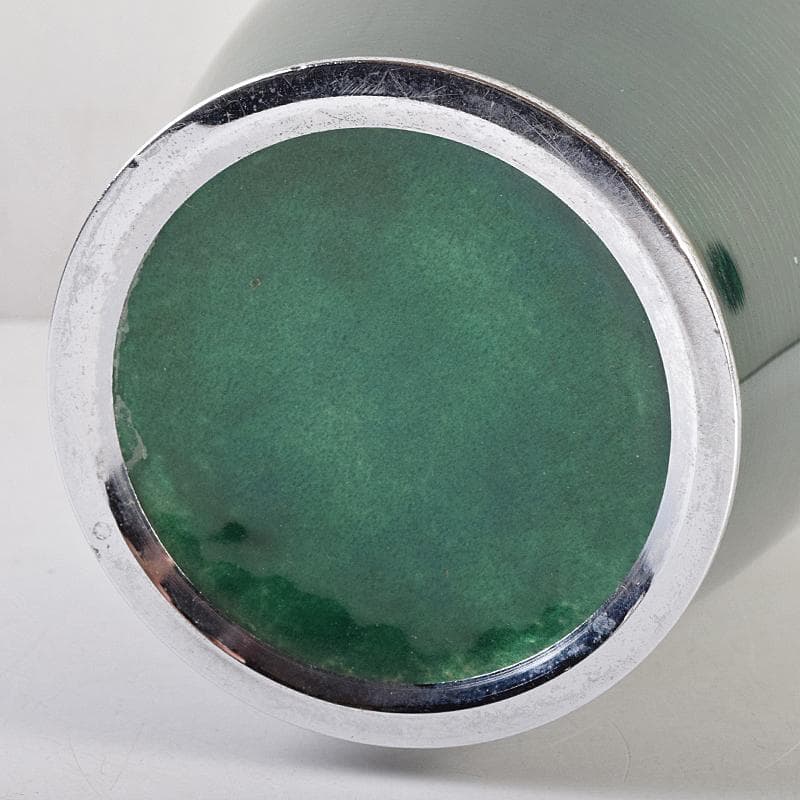 七宝焼　安藤七宝店　透釉　藤文　花瓶　M　R9142