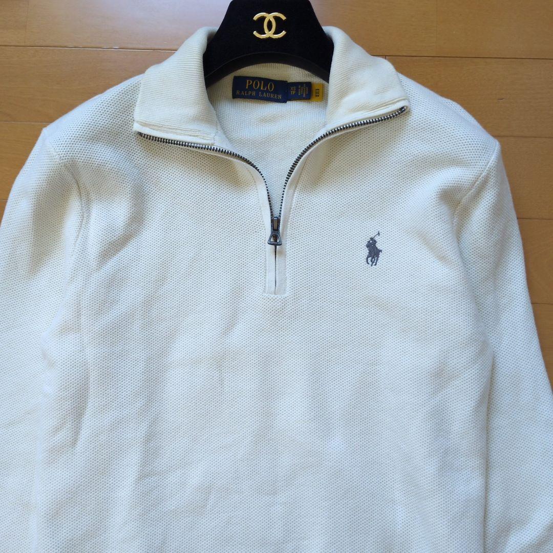 CEEKAY　ポロラルフローレン ハーフジップ ホワイト XS メンズ