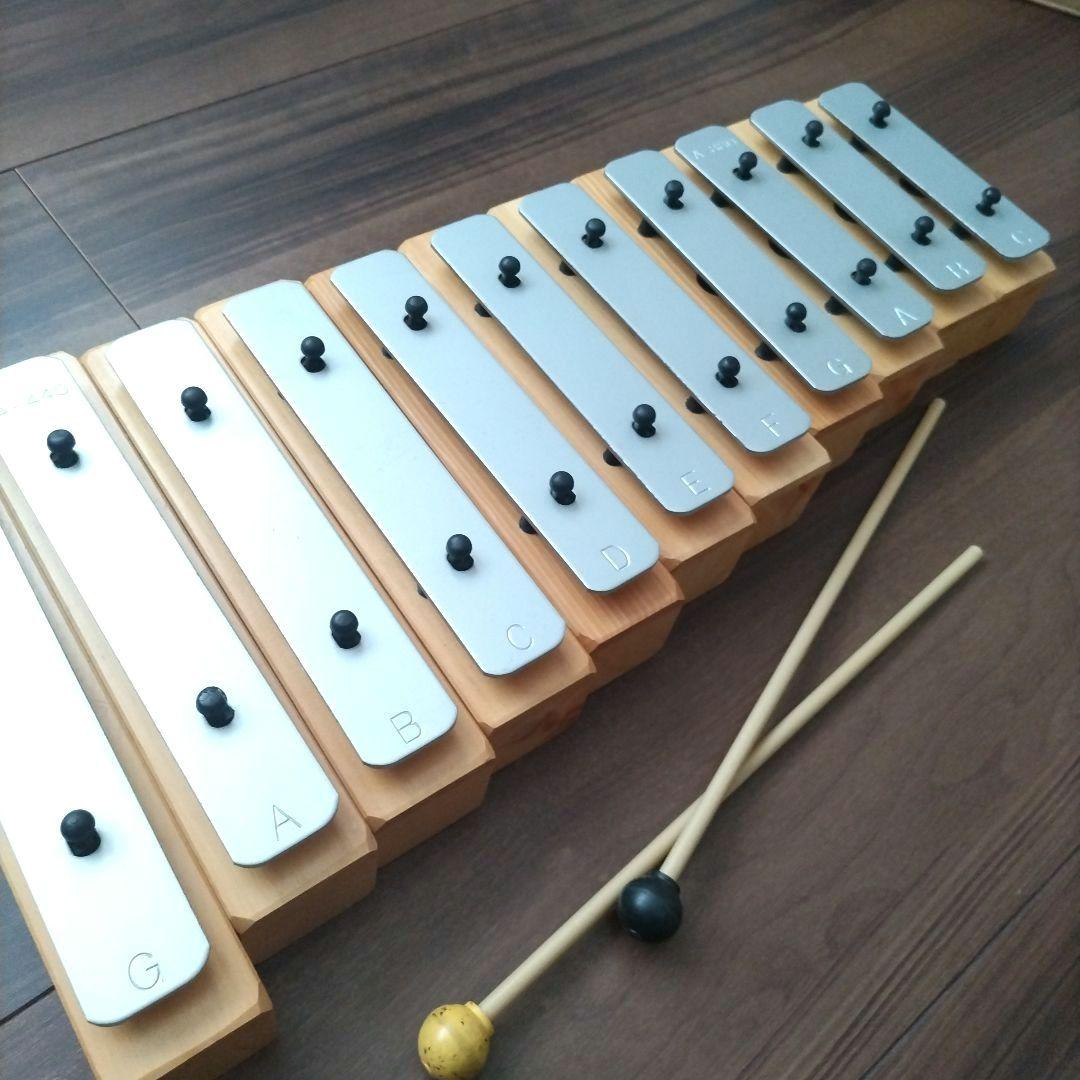 KAWAI　ニコルの森　音つみき　グロッケン　鉄琴木琴　11音