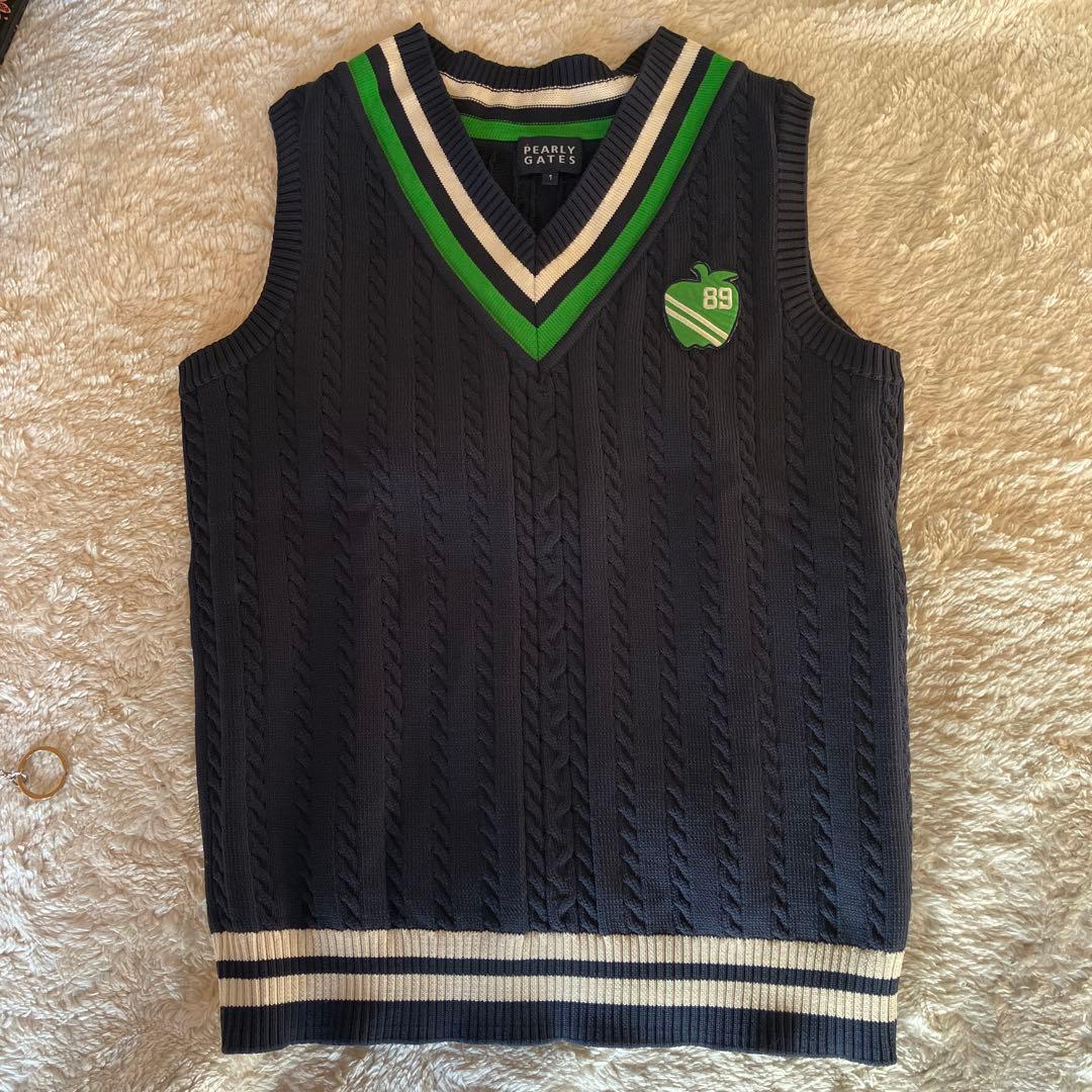 PEARLY GATES レディースベスト ネイビー 1