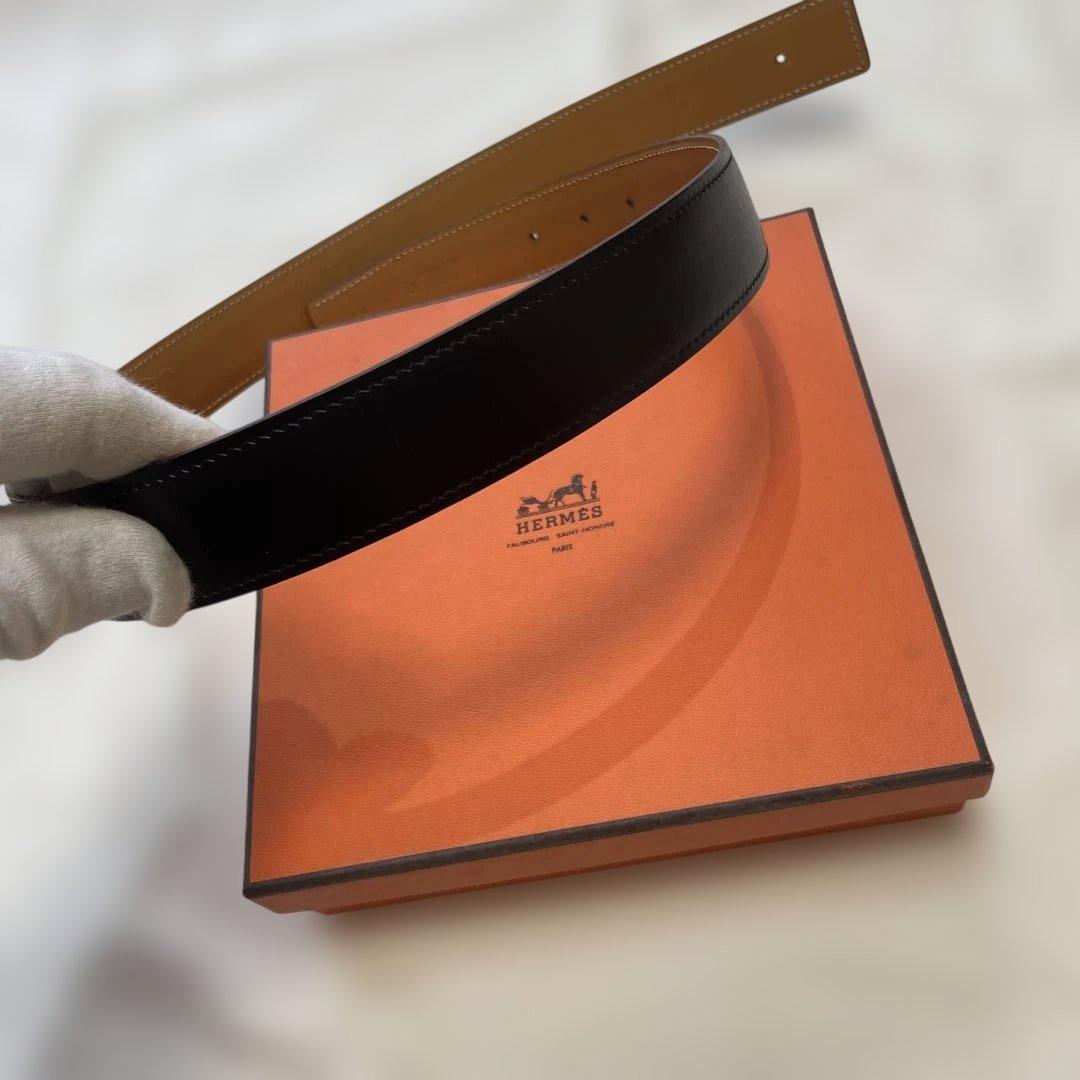 HERMES ベルト 黒 80 サイズ 箱付き