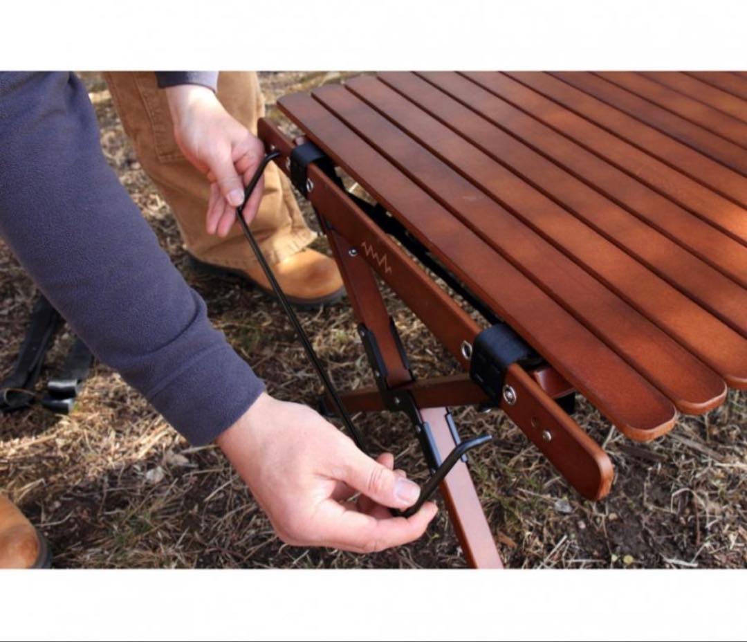 アルペンアウトドア ウッドロールテーブル96 天然木新品未使用定価19,990円