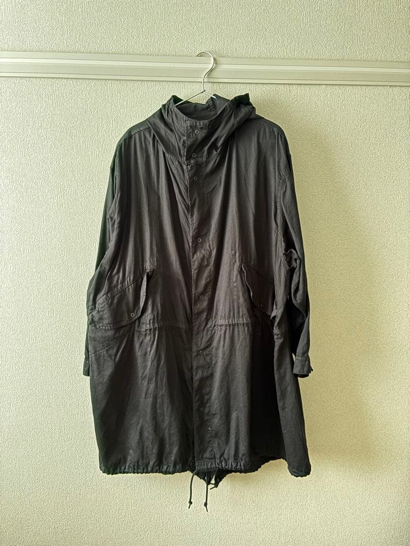 最終値下げVéritécœur ブラック フーディーコート