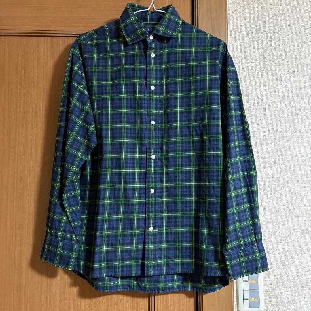 ♪ 新品　ポロラルフローレン 長袖チェックシャツ　Ｌサイズ