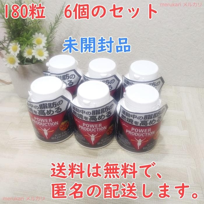 【新品】パワープロダクション★エキストラ バーナー(標準180粒)★6個のセット