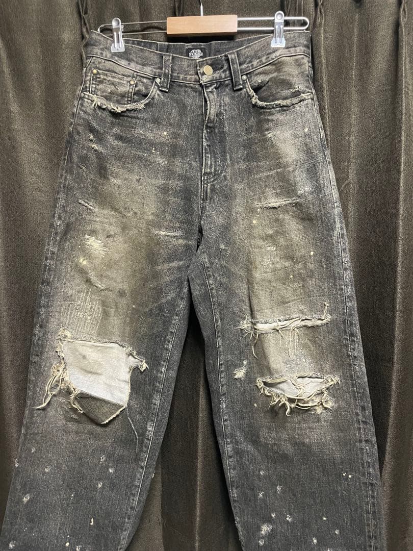 進藤大輝TSY RIPPED WIDE STRAIGHT BLACK