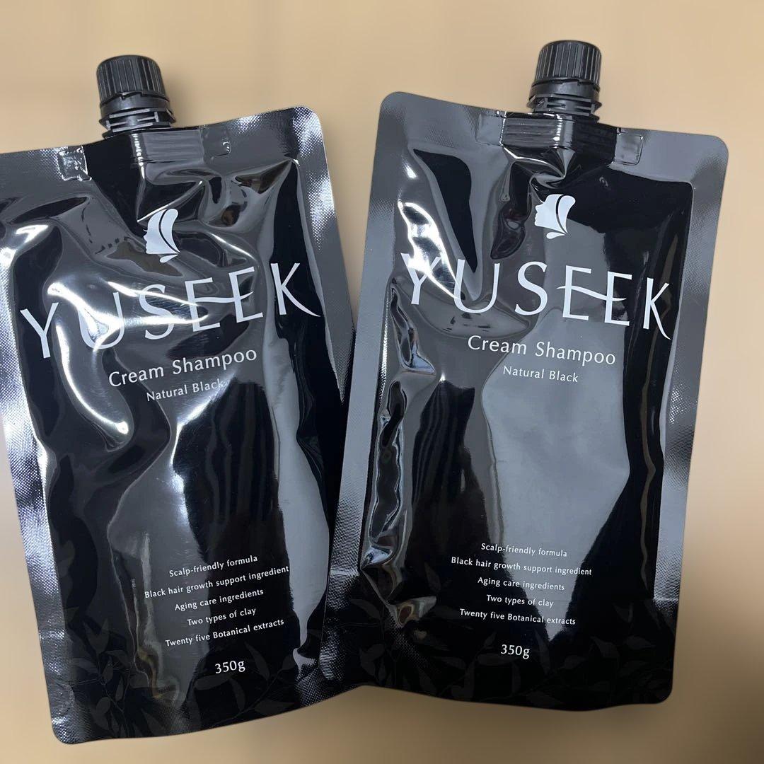 カラーリング・白髪染め YUSEEK Cream Shampoo Natural Black 350g