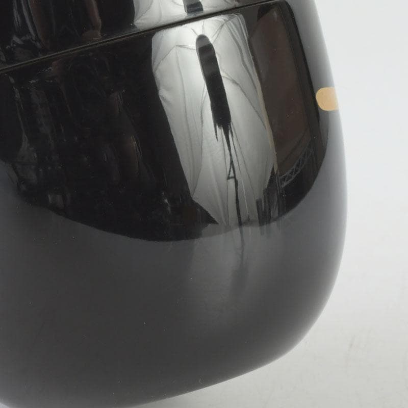 茶道具　加賀蒔絵師　岩倉利慶作　即中斎好写　誰袖蒔絵　中棗　共箱　V　9728