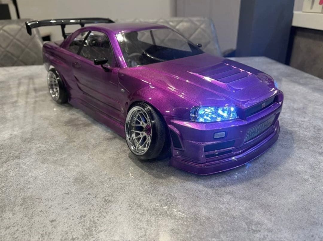 タミヤ ドリフト仕様GTR R34 RCボディ 1/10 ラジコン RC