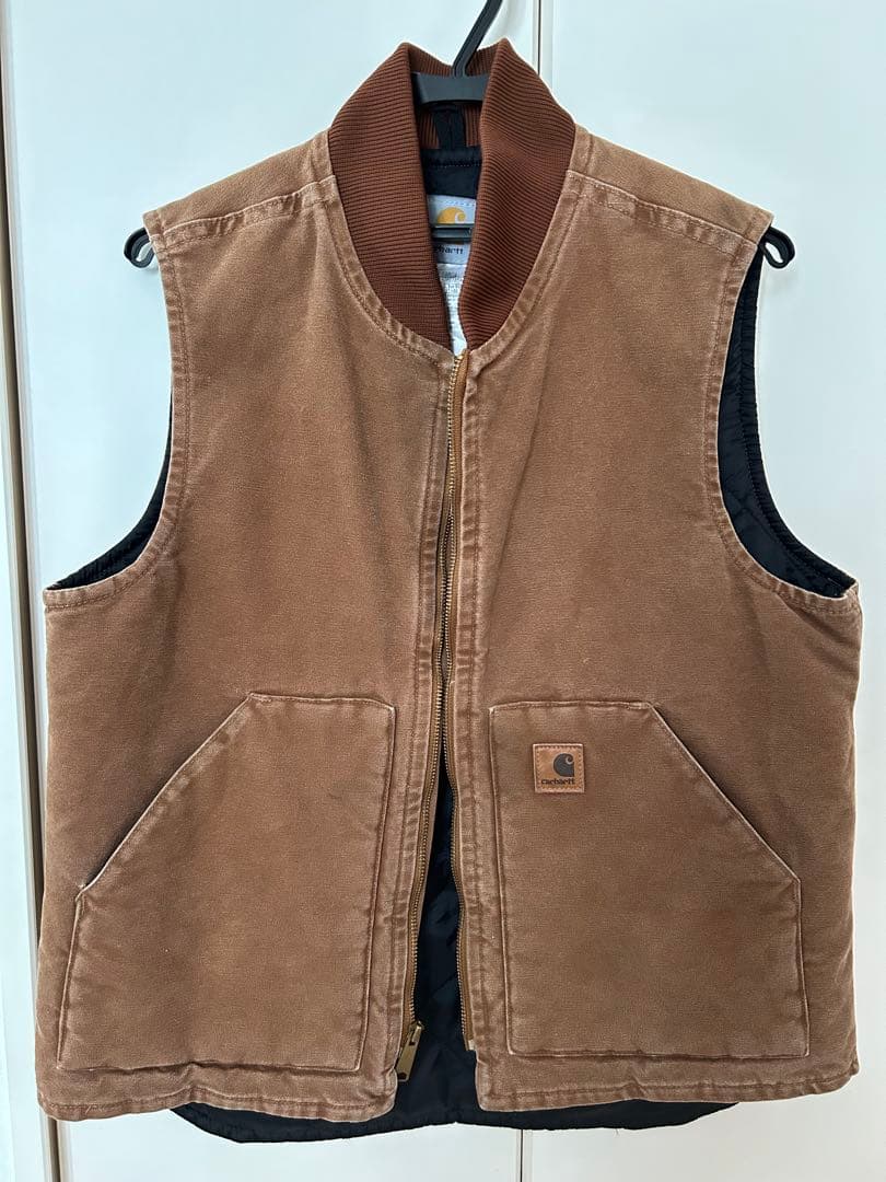 【美品】Carhartt ダックベスト V02 Mサイズ BRN 90's