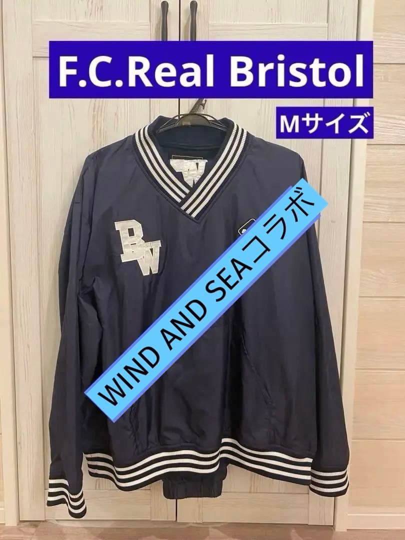 WIND AND SEA FCリアルブリストルセット アップ、ネイビーMサイズ