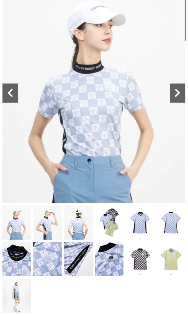 SY32 ゴルフ　レディース　半袖　L グレー