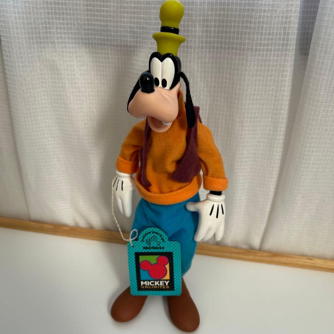 グーフィー フィギュア　アプローズ社製　手足首可動　アンティーク　約30cm