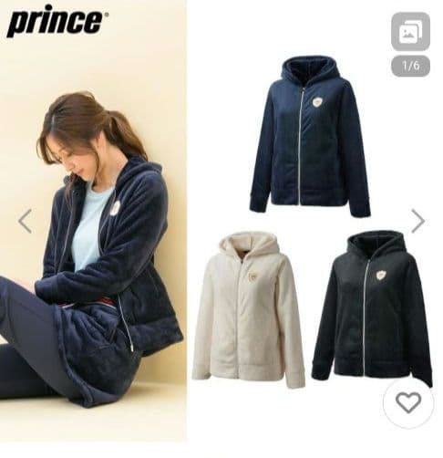 プリンス Prince テニスウェア レディース フリースパーカー