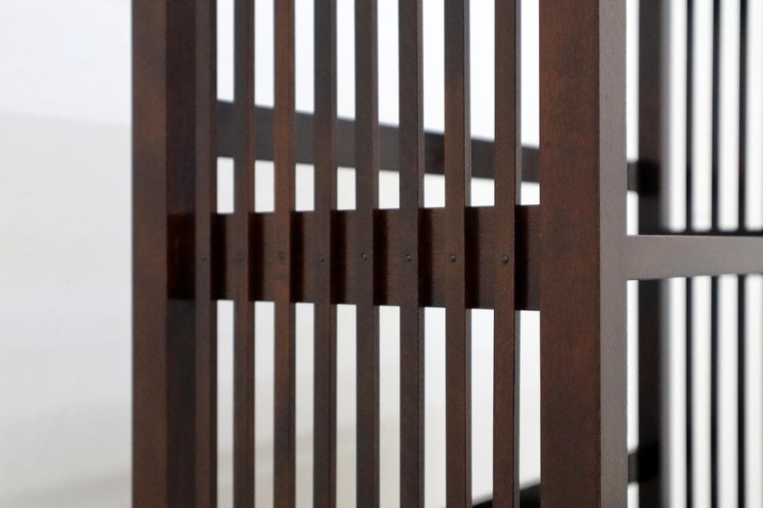 松本民芸家具 117型 書棚 本棚 飾り棚 棚 シェルフ 格子 水目桜 無垢材