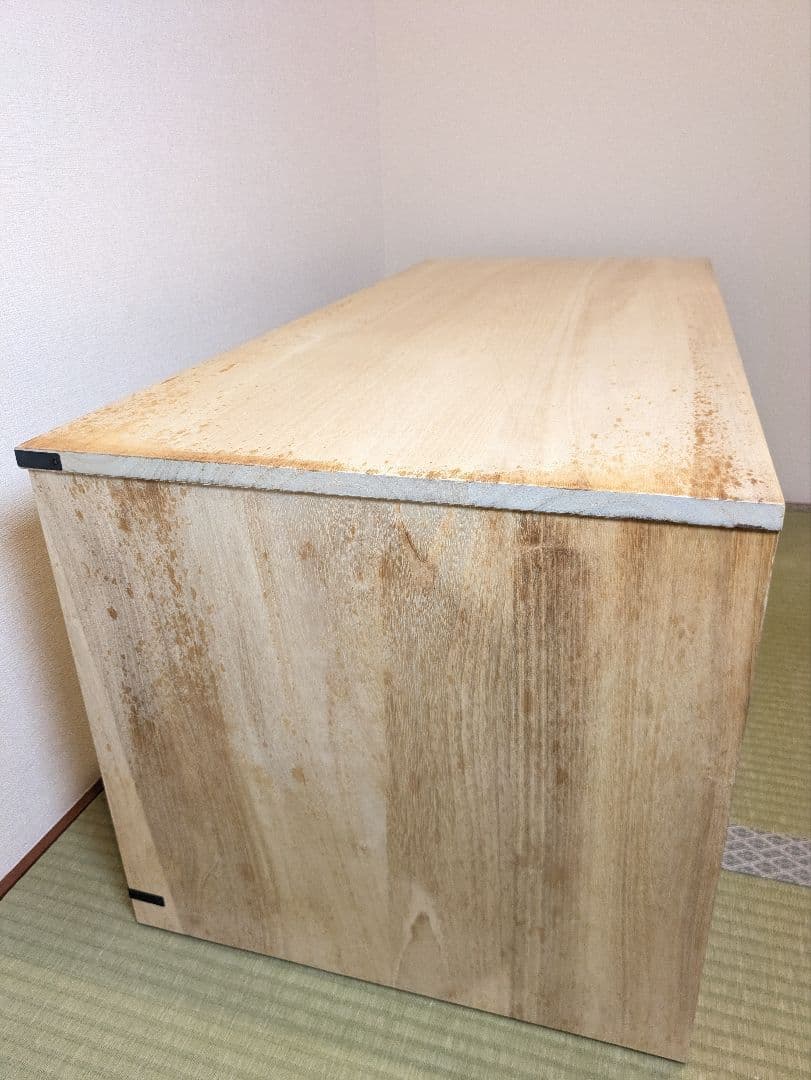 天然木桐箪笥　3段　桐タンス　マーゼルン