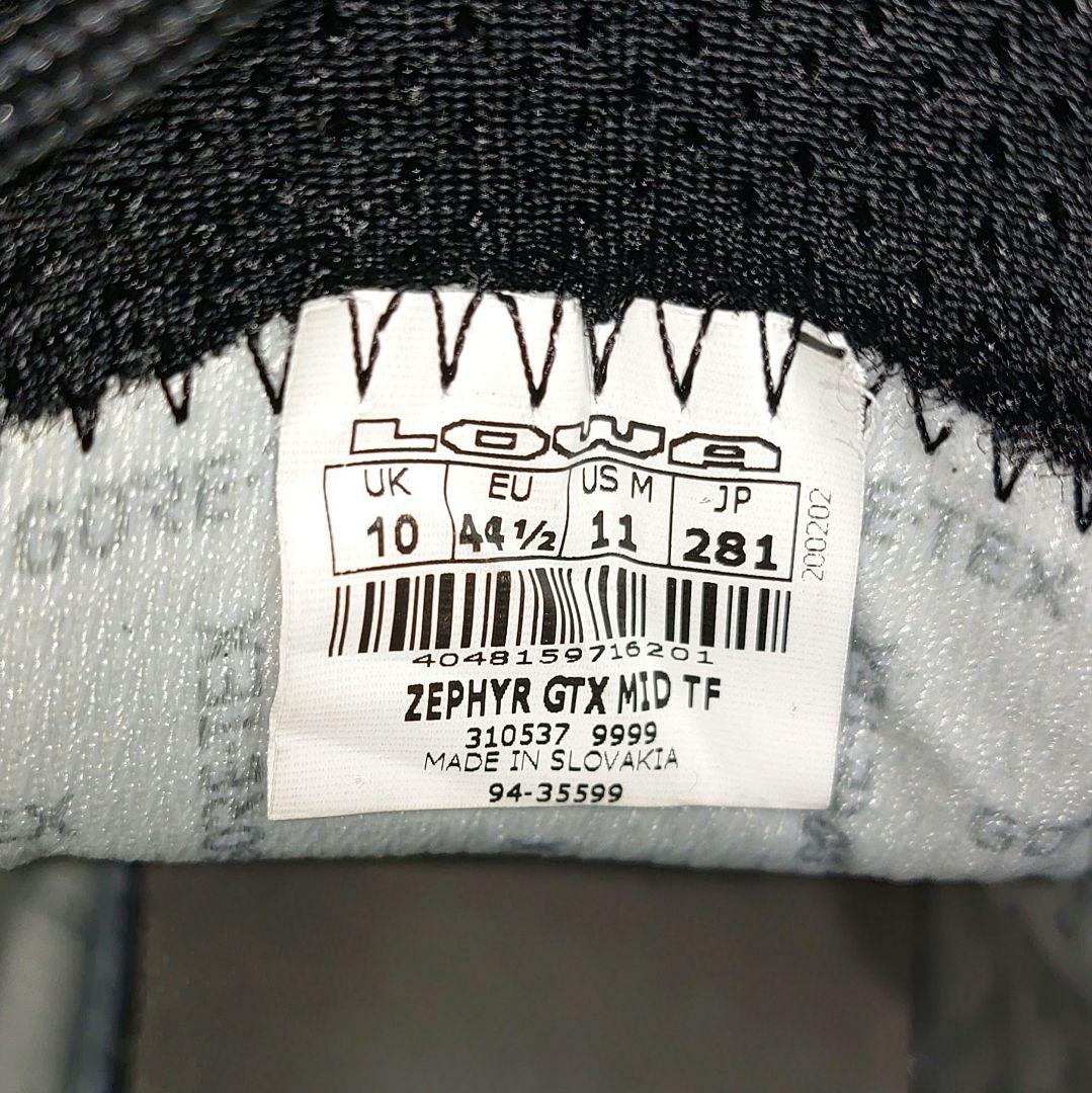 LOWA ZEPHYR GTX MID TF ミリタリーブーツ UK10