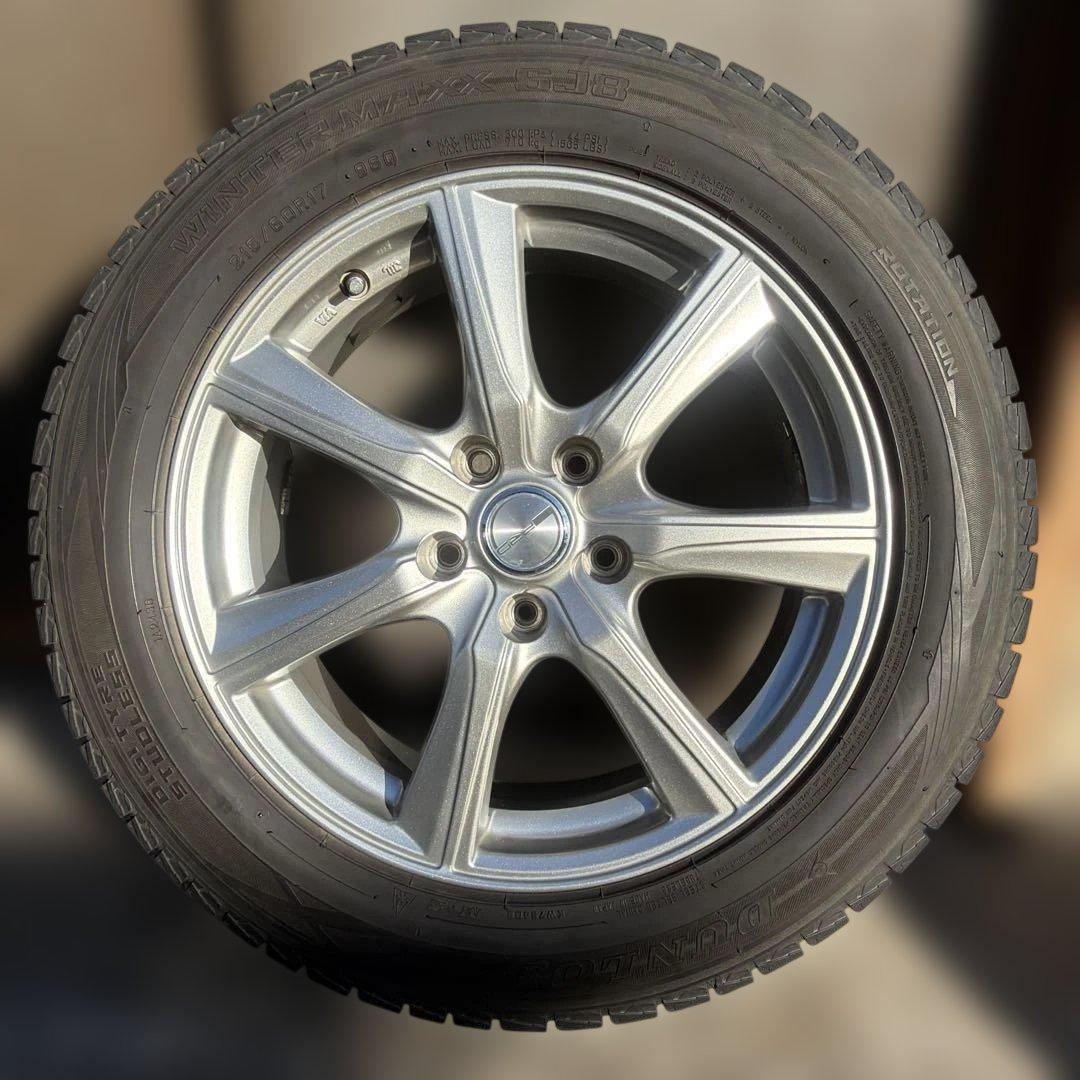 3927 215/60R17 ダンロップ スタッドレス タイヤ ホイール