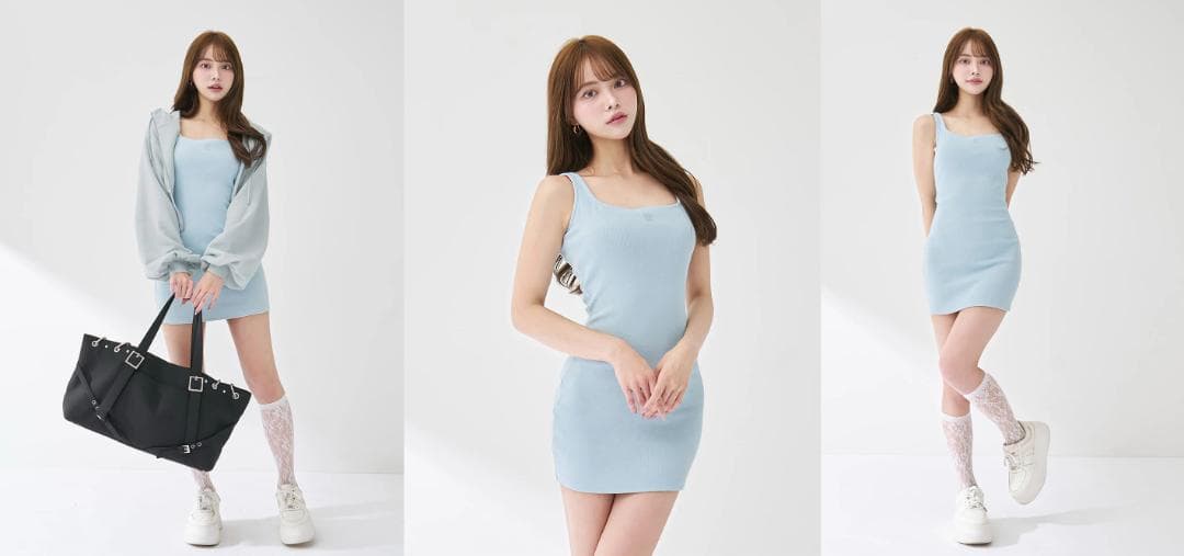 ダーリッチ darich シェイプリブカットミニワンピース ピンク FREE