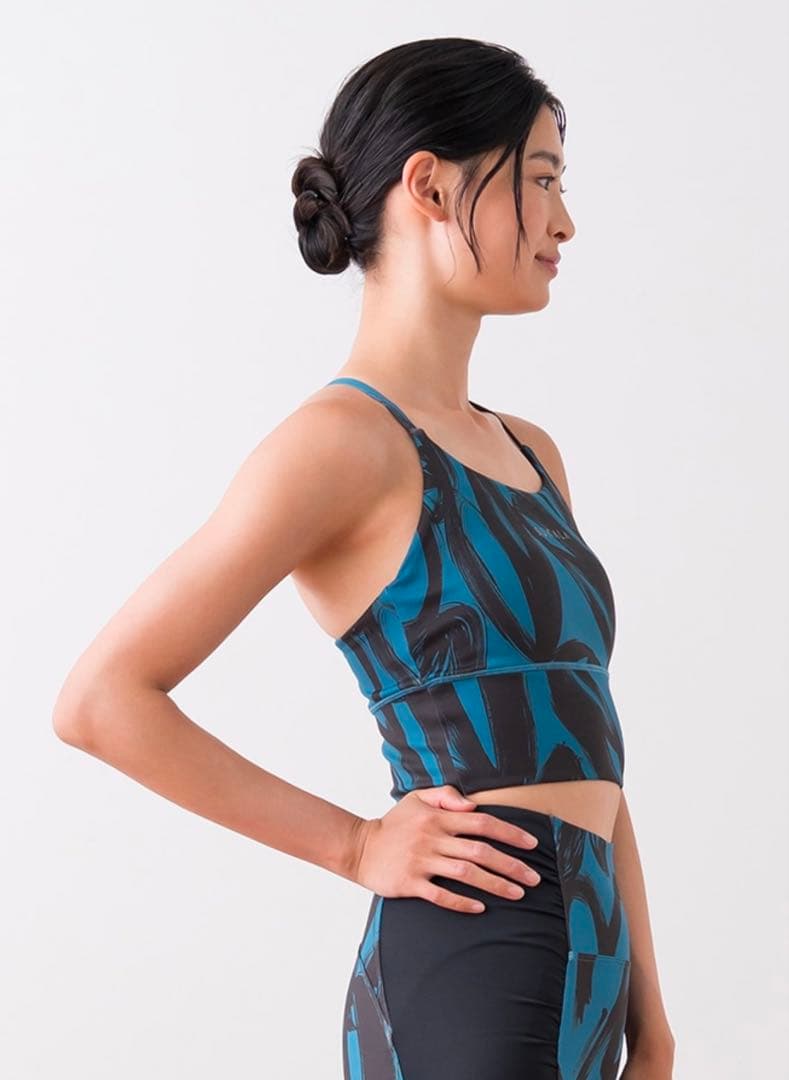 【SUKALA】ハートプリントセパレートタンクトップ(LL/ネイビーブルー)