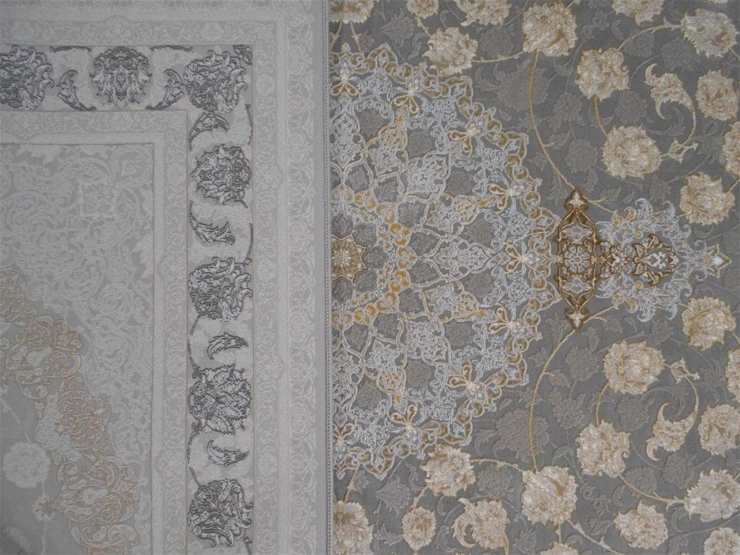 立体柄、144万ノット！本場イラン産 絨毯 ！150×225cm-202621