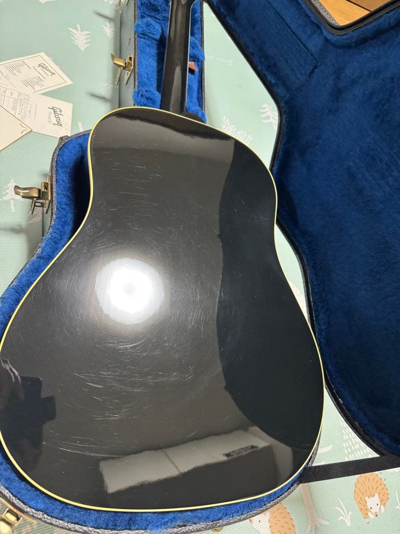 ギブソンJ45エボニーブラック‼️固定サドル‼️カスタムショップ製‼️