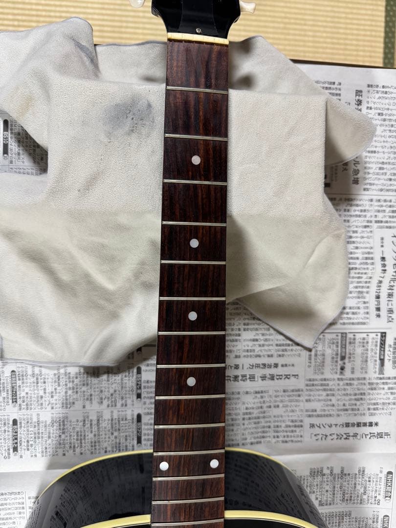 ギブソンJ45エボニーブラック‼️固定サドル‼️カスタムショップ製‼️