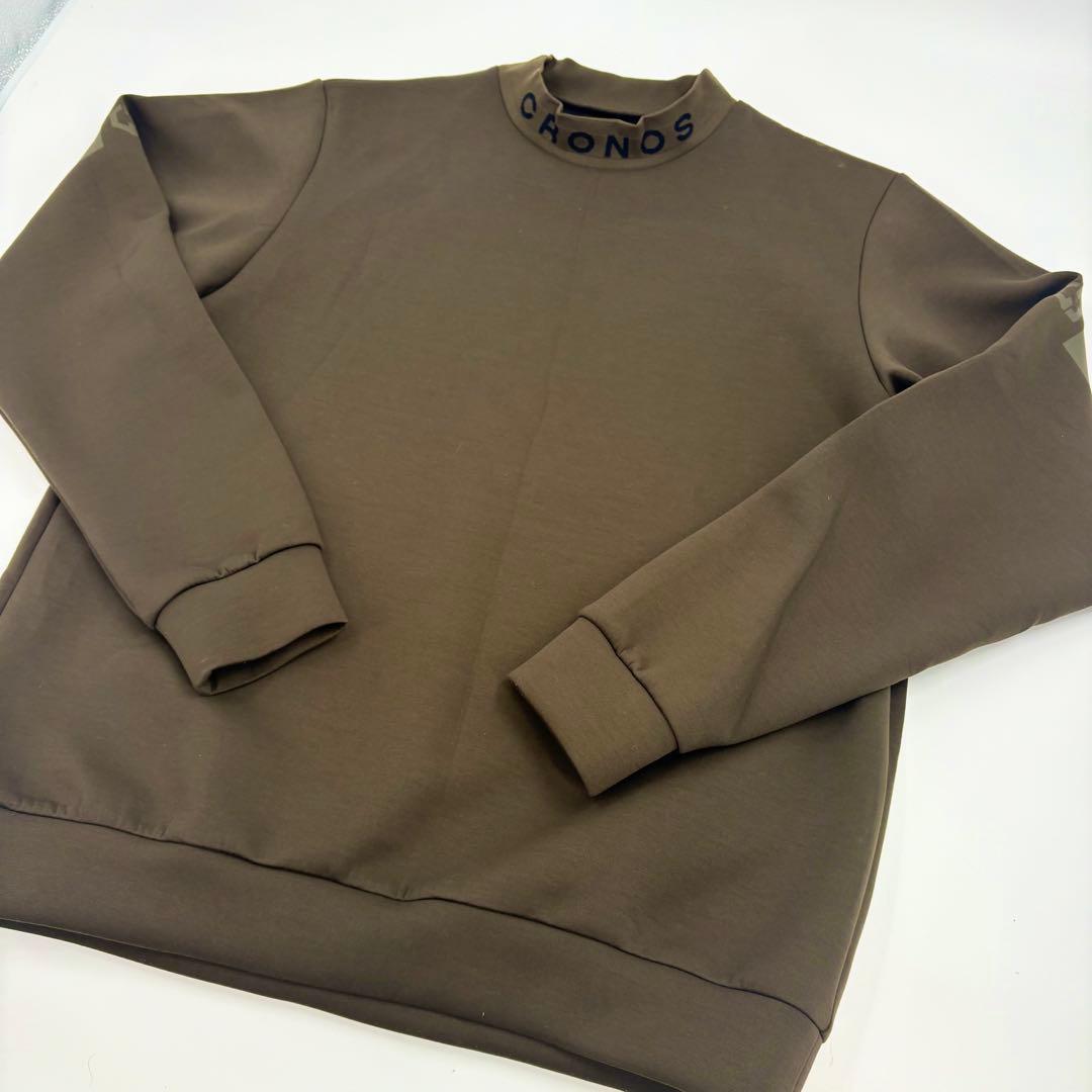 美品 CRONOS BLACK モックネックスウェット XXL カーキ 644