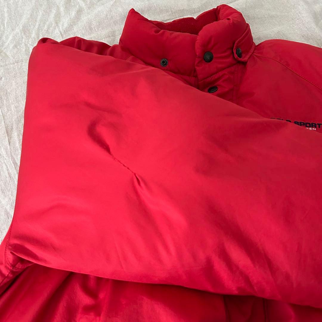 h*k様 90s polo sport ポロスポーツ　赤　レッド　ダウンジャケッ