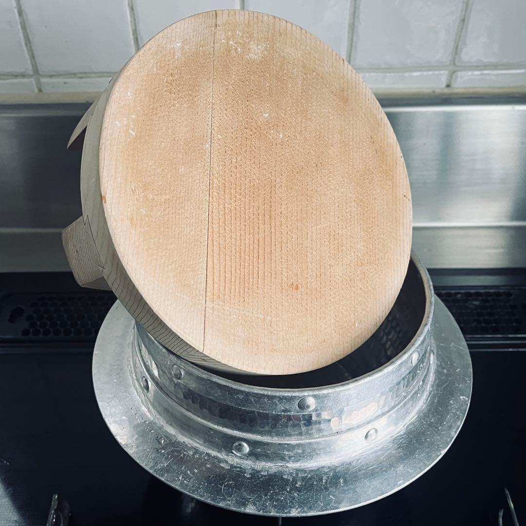 アルミ打ち出し羽釜 釜定木蓋セット