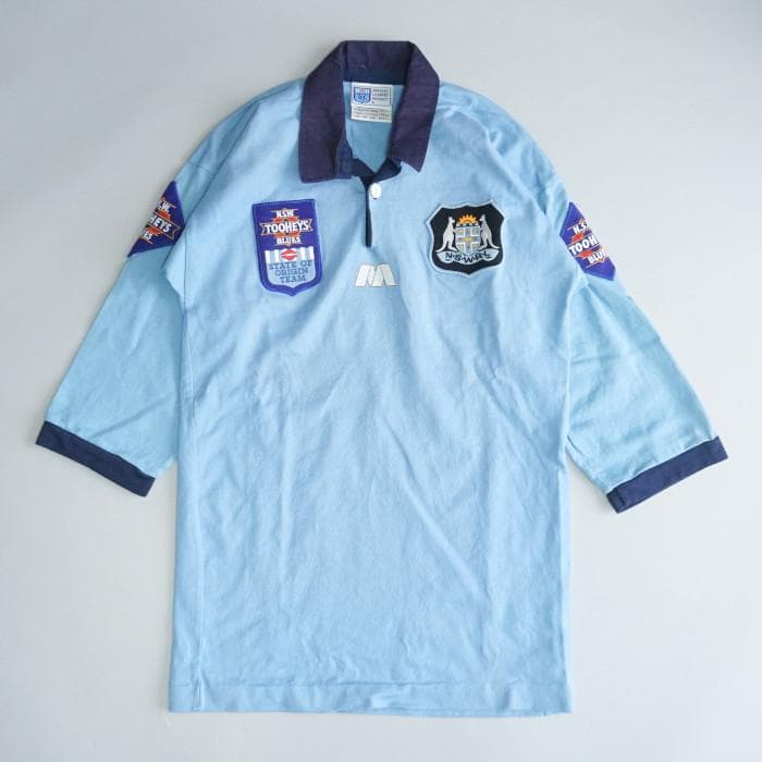 古着 90sビンテージ NSW TOOHEYS BLUES ラガーシャツ